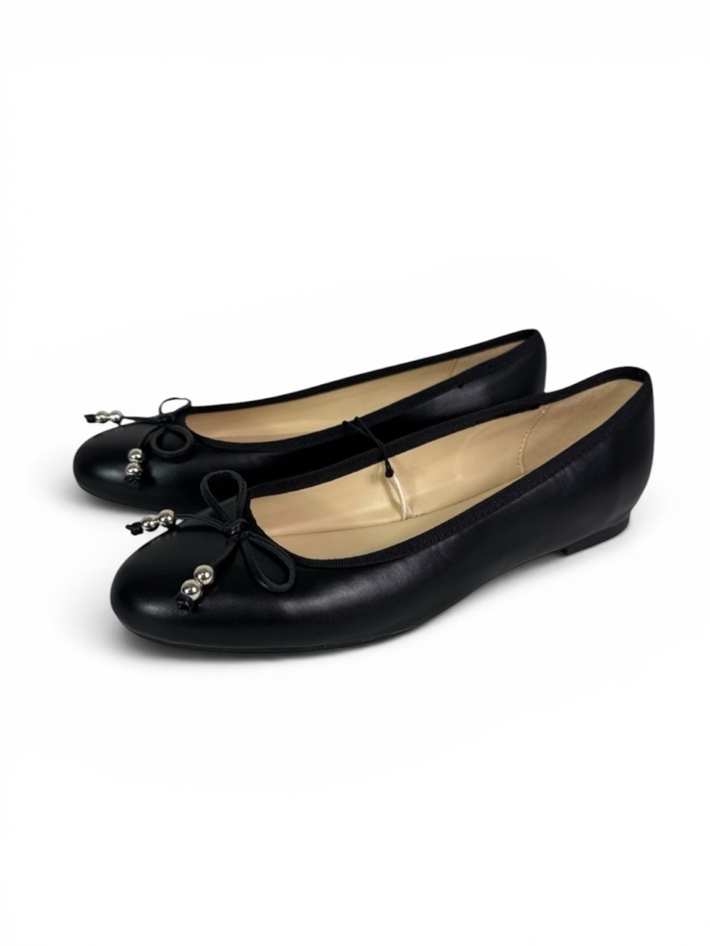 Nine West Women's 7M Ballet Flats WNDESAH3 Black Comfort NWOB 1175